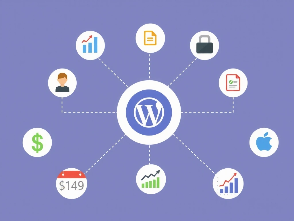 Ilustrace shromažďování dat, znázorňující ikony osobních údajů, technických dat a dat o používání spojené s webovou stránkou.