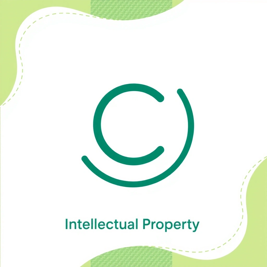 Ikona autorských práv symbolizující duševní vlastnictví