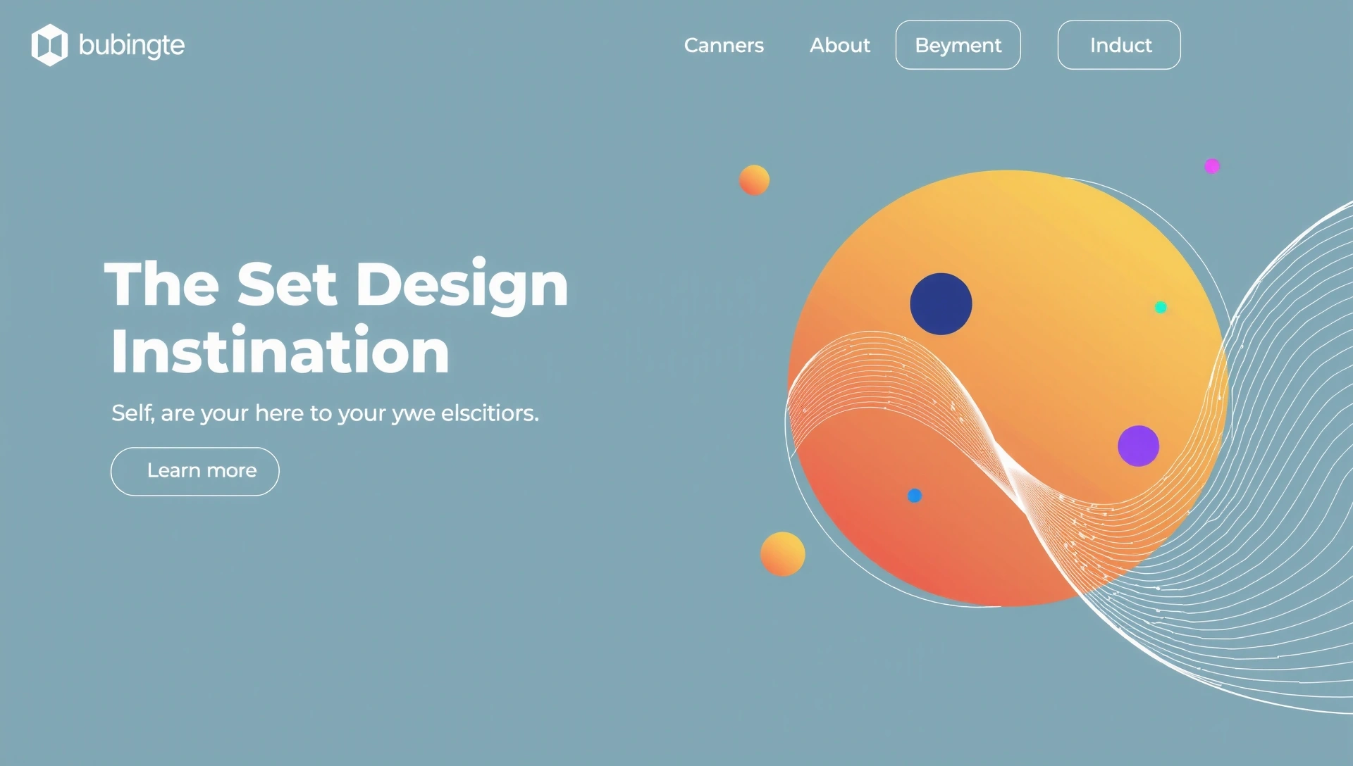 Abstraktní moderní koncept webdesignu s digitálními prvky a plynulými přechody